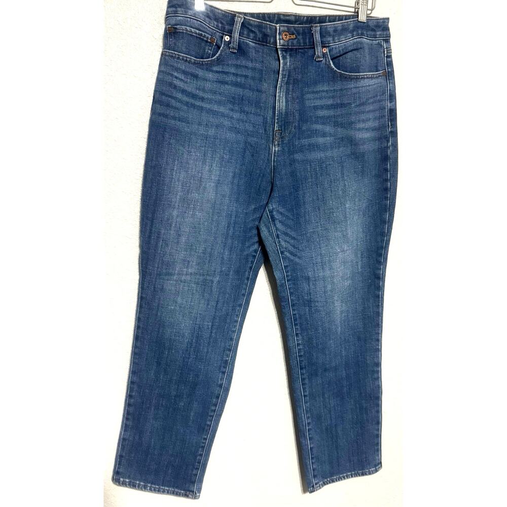Talbots Women's Straight Leg Jeans in Medium Blue Wash